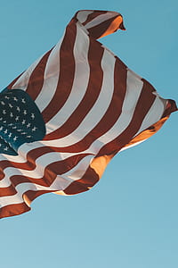 low-angle view of U.S.A flag thumbnail