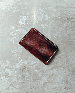 brown leather bifold wallet thumbnail