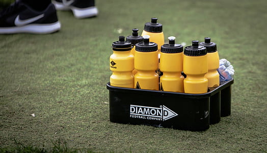 Diamond squeeze bottle crate on grass thumbnail