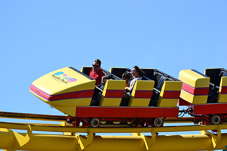 yellow and red roller coaster thumbnail