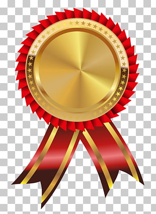 Papua New Guinea Gold medal Icon, Gold and Red Medal , gold and red ribbon PNG clipart
