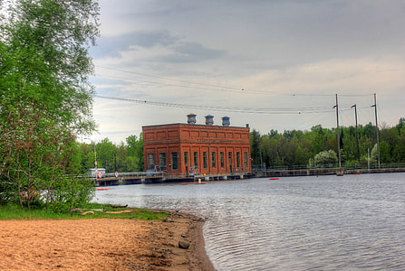 Lock and Dam on Lake at Council Grounds State Park, Wisconsin thumbnail