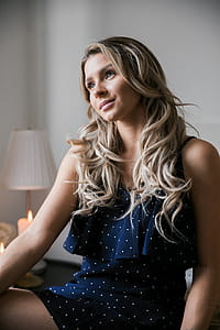 Woman In Polka Dot Dress Photo thumbnail