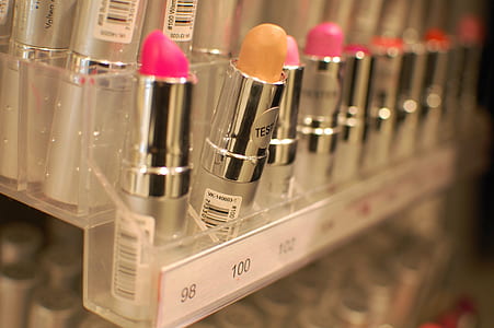 shallow focus of lipstick lot thumbnail