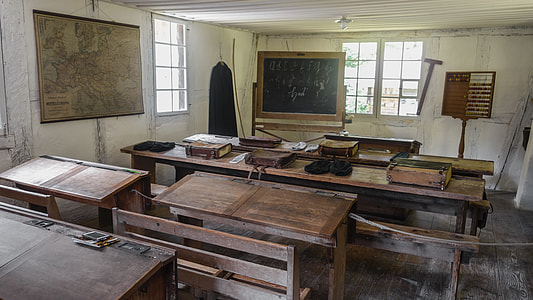 classroom with chairs and tables thumbnail