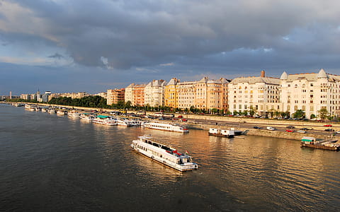 White Cruise Ships On Body Of Water thumbnail