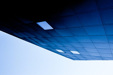 long angle photograph of glass building thumbnail