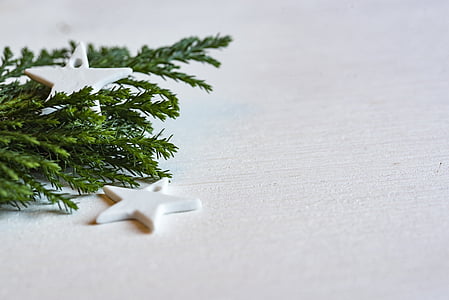 white star ornament on white surface thumbnail
