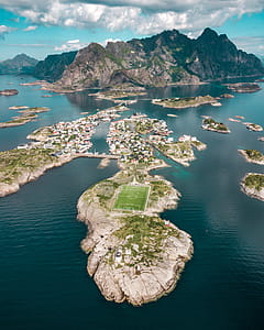 Aerial Photography Of Islands thumbnail