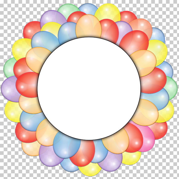 Hot Air Balloon Festival Birthday Party Circle Frame Png Clipart Free Cliparts Uihere