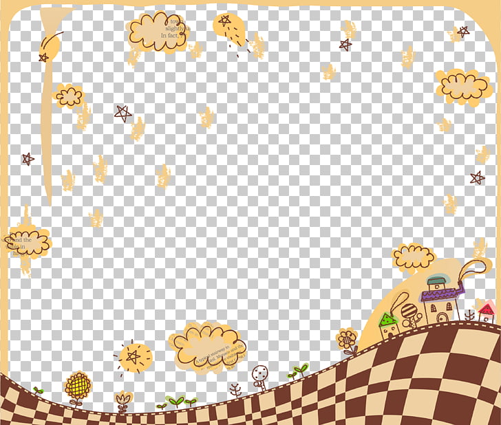 Drawing Line art Sketch, Sky under the city square frame PNG clipart