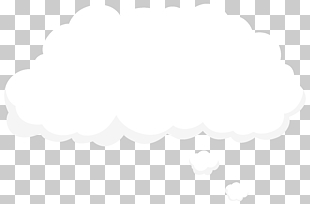 Black and white Cloud Sky, Bubble Speech Cloud , empty bubble cloud PNG clipart