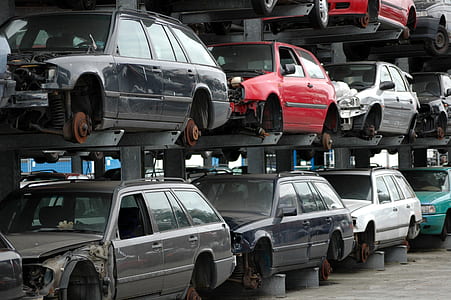 vehicles on metal rack thumbnail