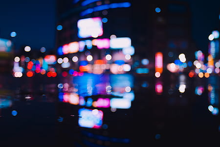 city, bokeh, night, lights thumbnail