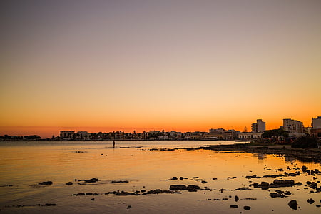 body of water during sunset thumbnail
