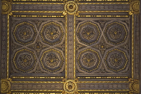 brown and gold area rug thumbnail