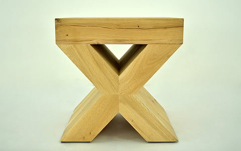 brown wooden X decor thumbnail