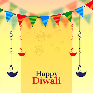 Happy Diwali Greeting Banner Beautiful Design Eps File Free