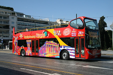 red double decker bus thumbnail