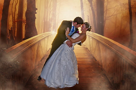 woman in white bridal gown thumbnail