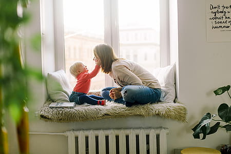 Baby Touching Woman's Face thumbnail