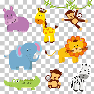 Jungle Animal Zoo Northern giraffe , animal, assorted animal PNG clipart
