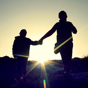 silhouette of two people thumbnail