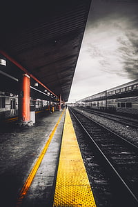 selective color photography of train trail thumbnail