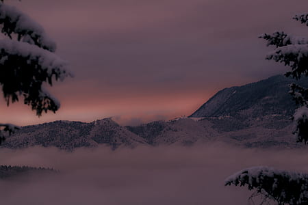 snow covered mountain photo thumbnail