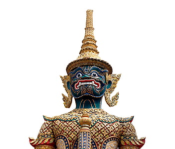 Hindu god statue under white sky thumbnail