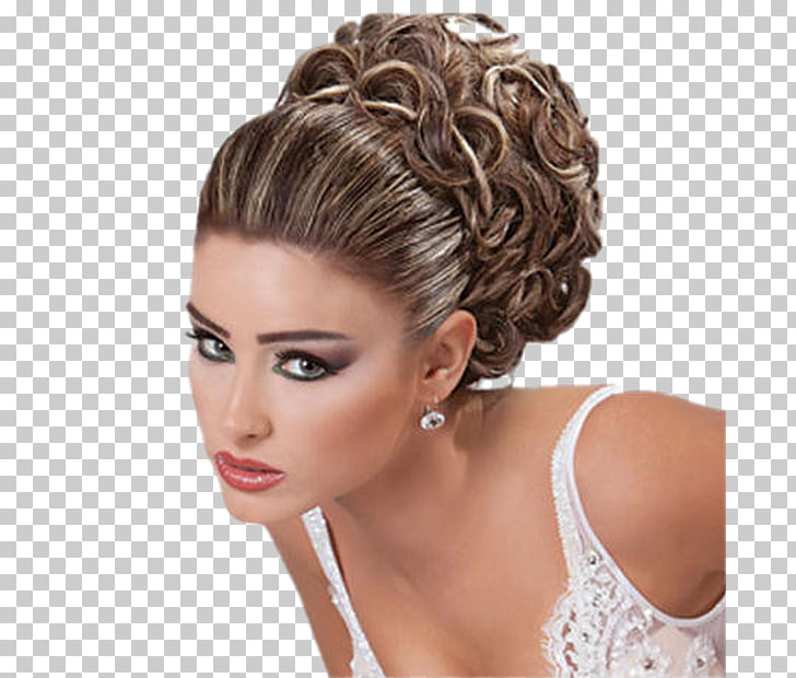 Brown Hair Bun Hairstyle Hair Coloring Layered Hair Bun Png