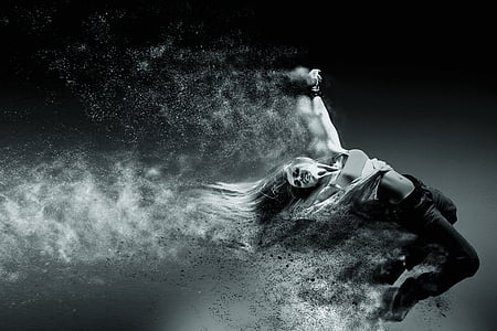 woman bending body digital wallpaper thumbnail