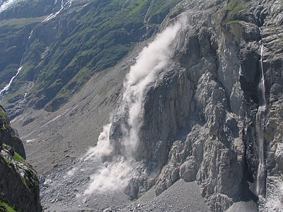 gray mountain with smoke thumbnail