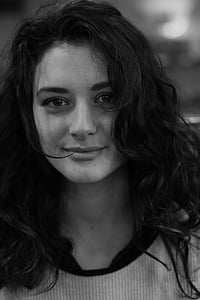 closeup photo of woman on grayscale photography thumbnail