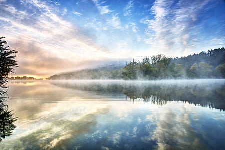 landscape photography of fog with mountain thumbnail