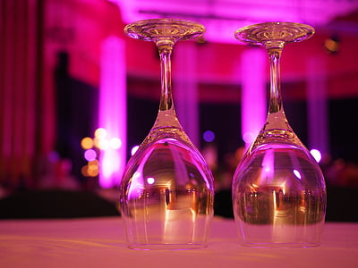 two clear wine glasses thumbnail