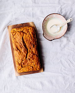 baked pastry on top of brown tray thumbnail
