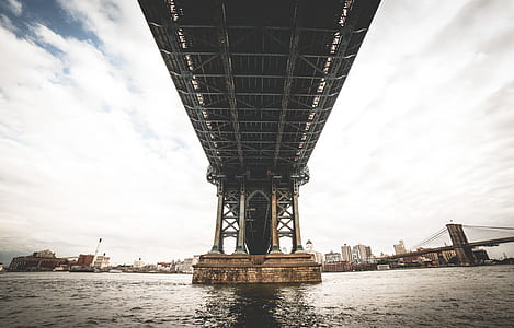 bridge under cloudy sky thumbnail