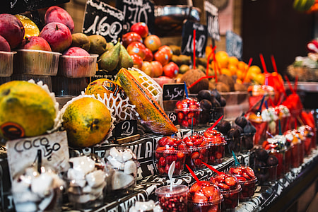 La Boqueria food market Barcelona Spain thumbnail