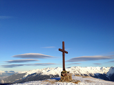 wooden cross on mountain thumbnail