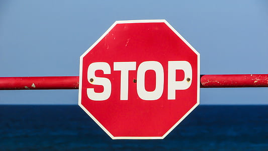 Stop road sign thumbnail