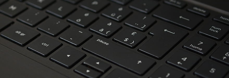 Black Laptop Computer Keyboard thumbnail