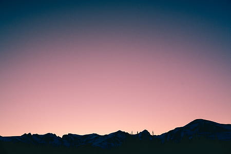 mountain during sunset thumbnail