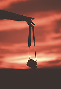 silhouette of person holding camera thumbnail