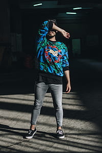 man standing hiding face thumbnail