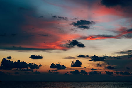 body of water under dark clouds thumbnail