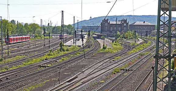 empty railroad tracks under broad daylight thumbnail