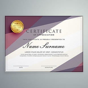 modern certificate design with abstract shapes eps file modern certificate design template