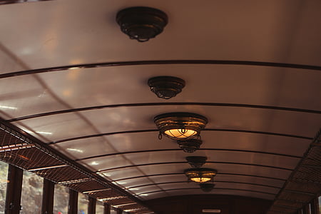 ceiling lights of bus thumbnail