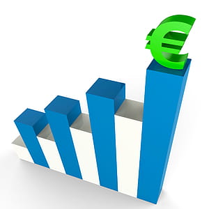 Euro Gain Representing Business Graph And Infograph thumbnail
